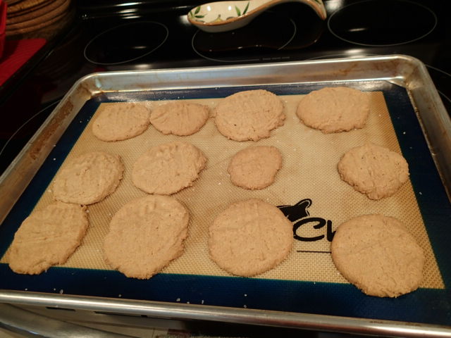 Peanut butter Cookies fresh out of the oven