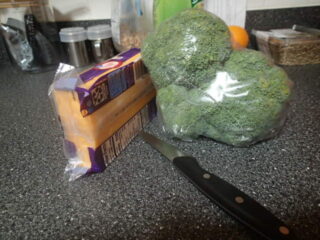 Cheddar Broccoli Soup-Some Ingredients